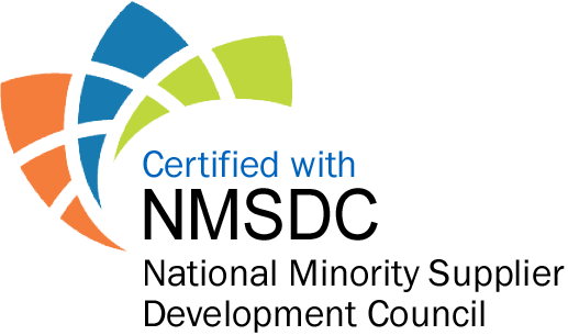 Certified with NMSDC - National Minority Supplier Development Council